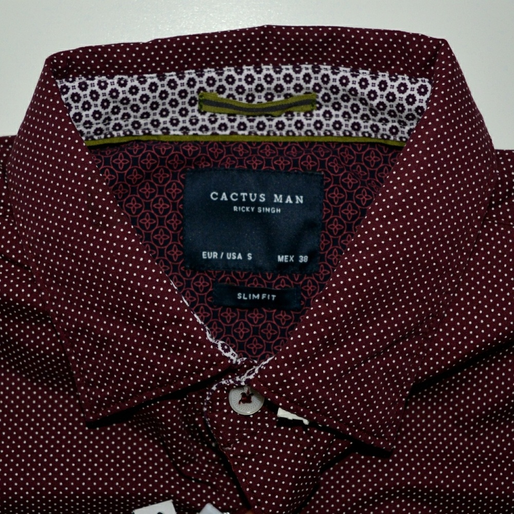 Men's "Cactus Man" Slim Fit Dress Shirt